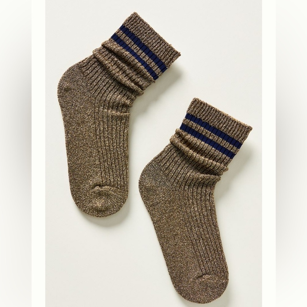 Anthropologie Hansel from Basel Physical Spark Crew Socks NWT